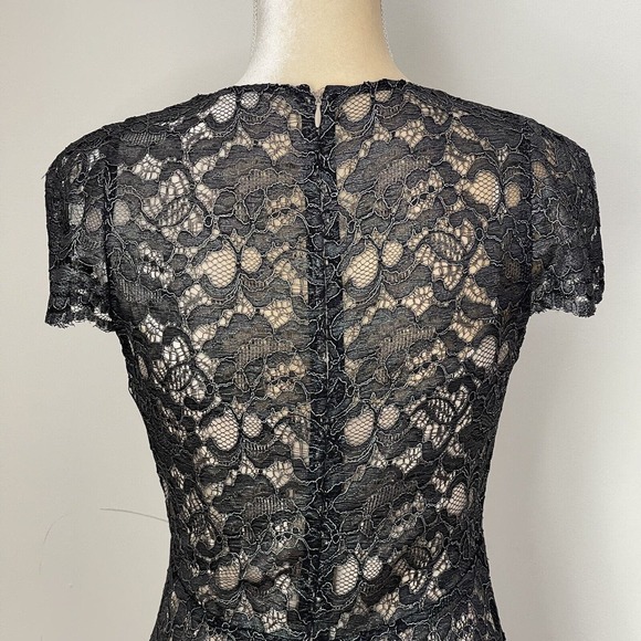 L'AGENCE Black Lace Midi Dress - Picture 9 of 14